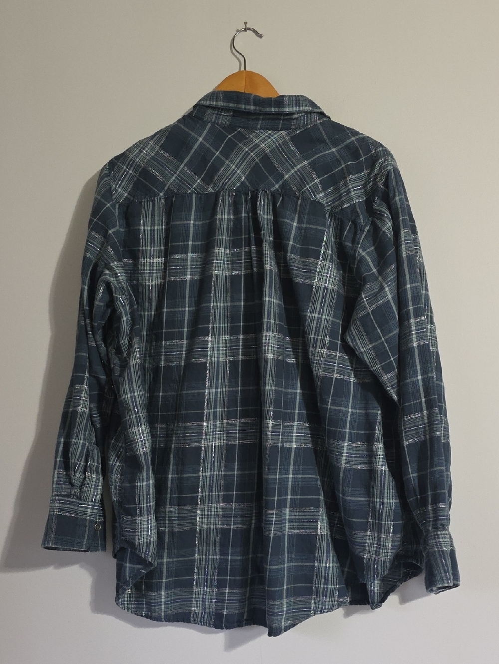 Ariat Teal Real Billie Jean Popover Longsleeve Size 2x - Picture 2 of 8